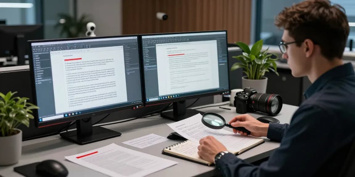 Detect PDF fraud using advanced forensic analysis techniques in a modern digital lab.