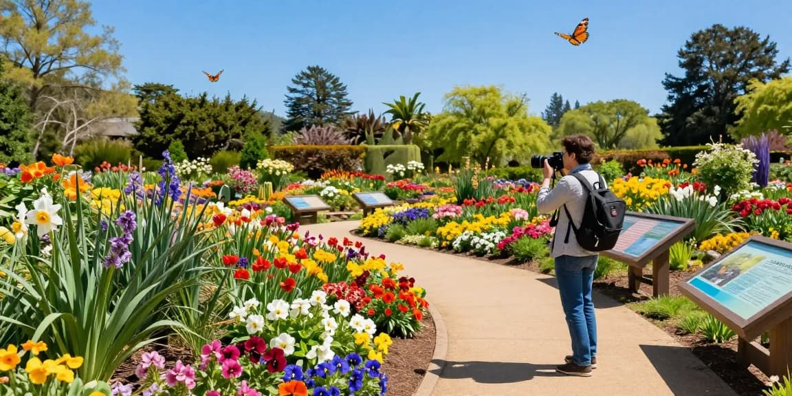 Experience the beauty of Capay Valley Garden at https://www.thecapayvalleygardentour.com with vibrant flowers and an engaging traveler.