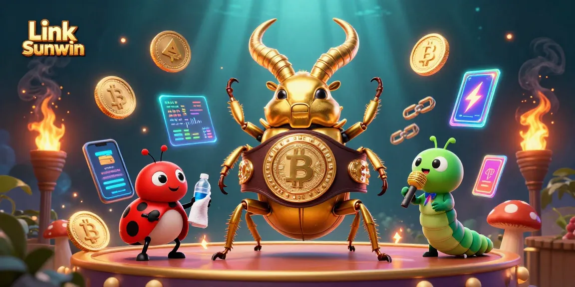 Engage with Link Sunwin's exciting casino games in this vibrant 3D illustration.