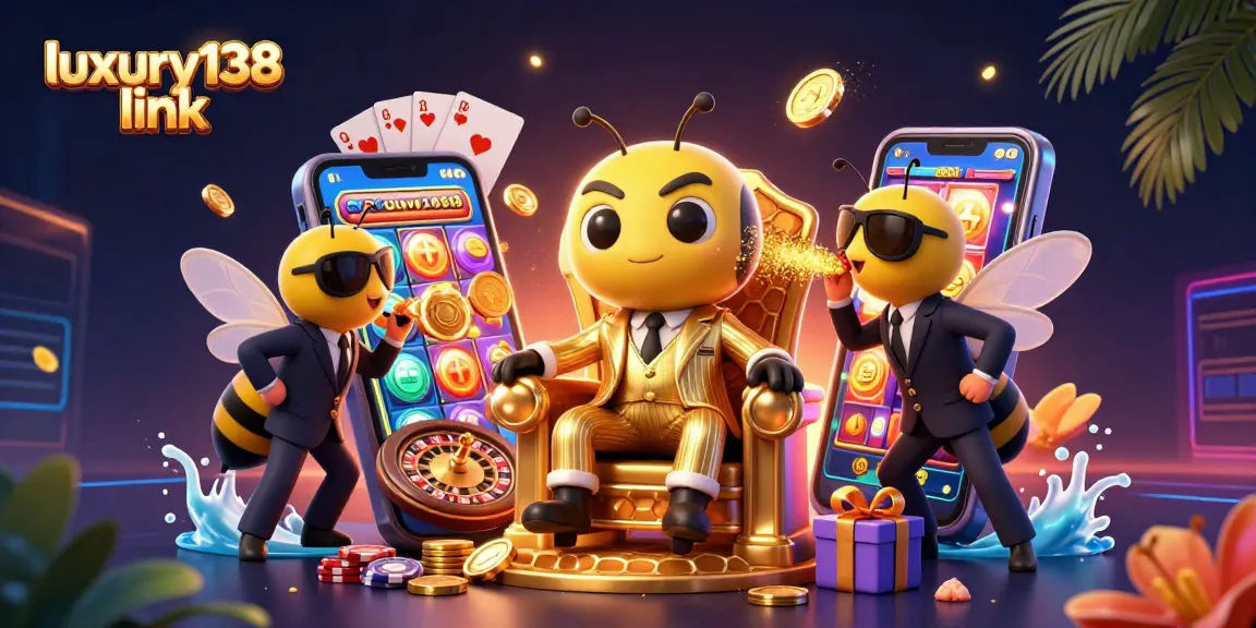 Spin to win with luxury138 link featuring vibrant casino elements in a dynamic scene.