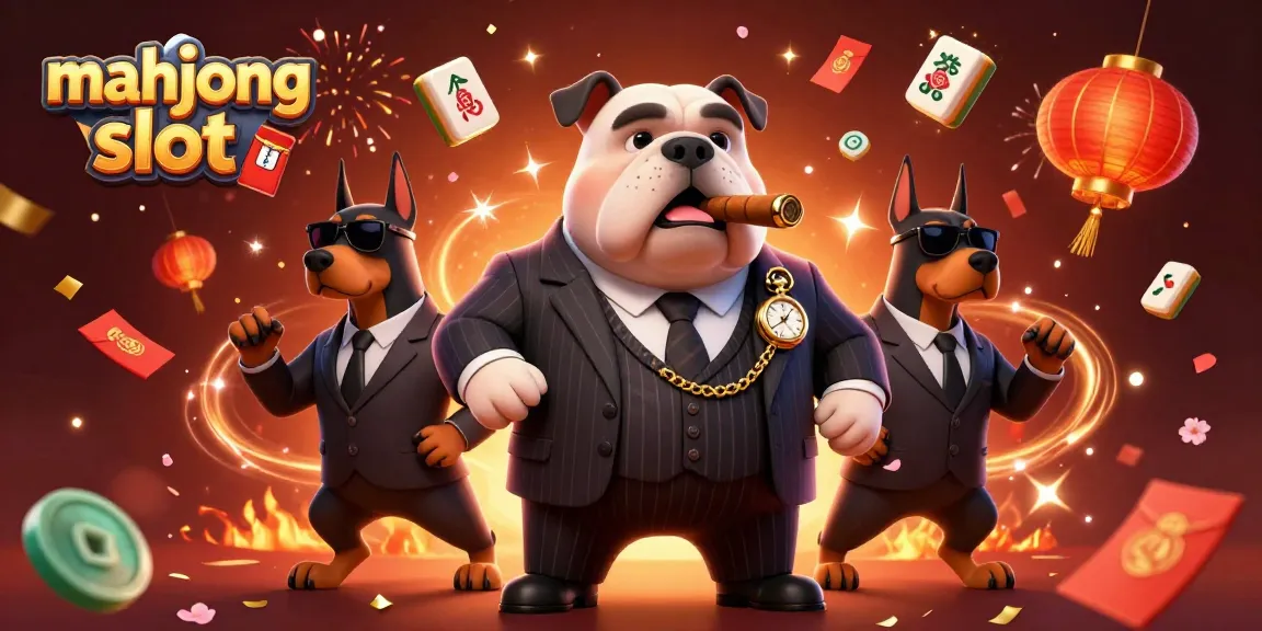 Experience the excitement of mahjong slot with whimsical characters and dynamic elements in a vibrant casino scene.
