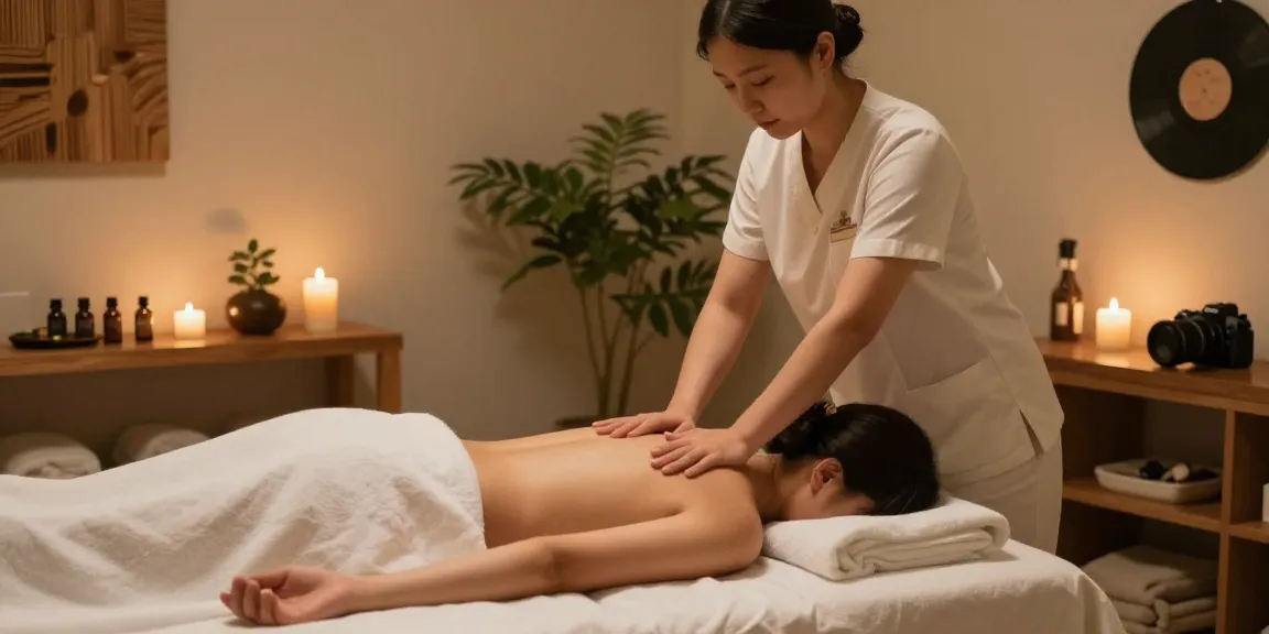 마포스웨디시 massage therapy in a tranquil studio with calming ambiance.