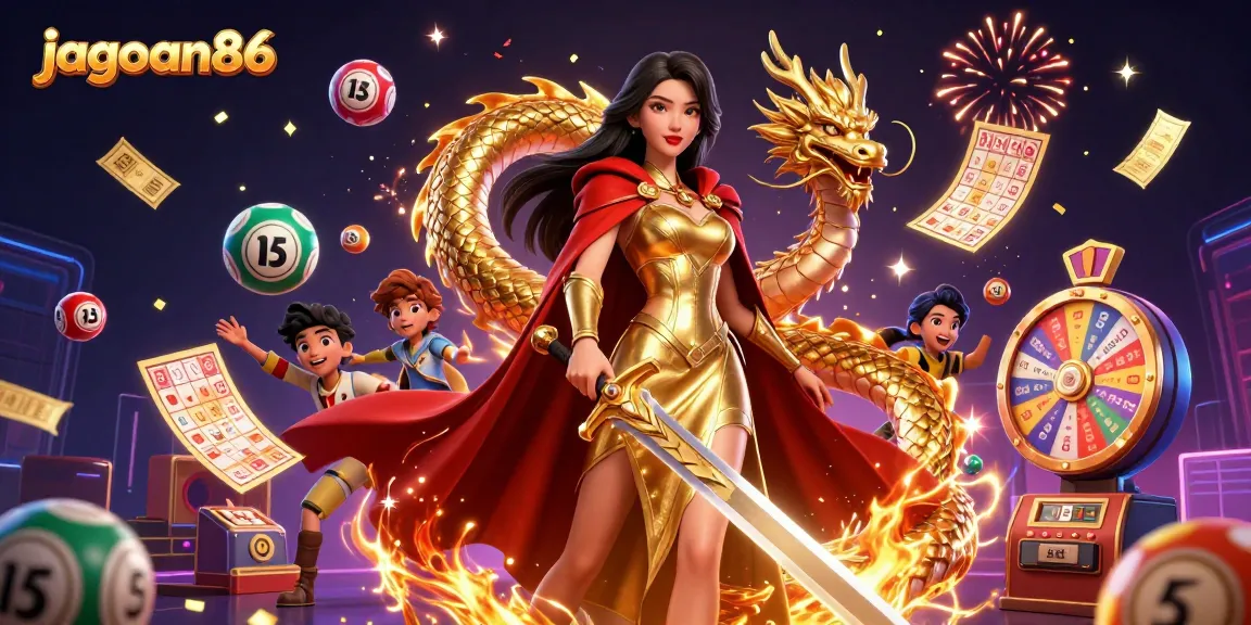 Engage with jagoan86 while exploring vibrant lottery elements and immersive casino visuals.