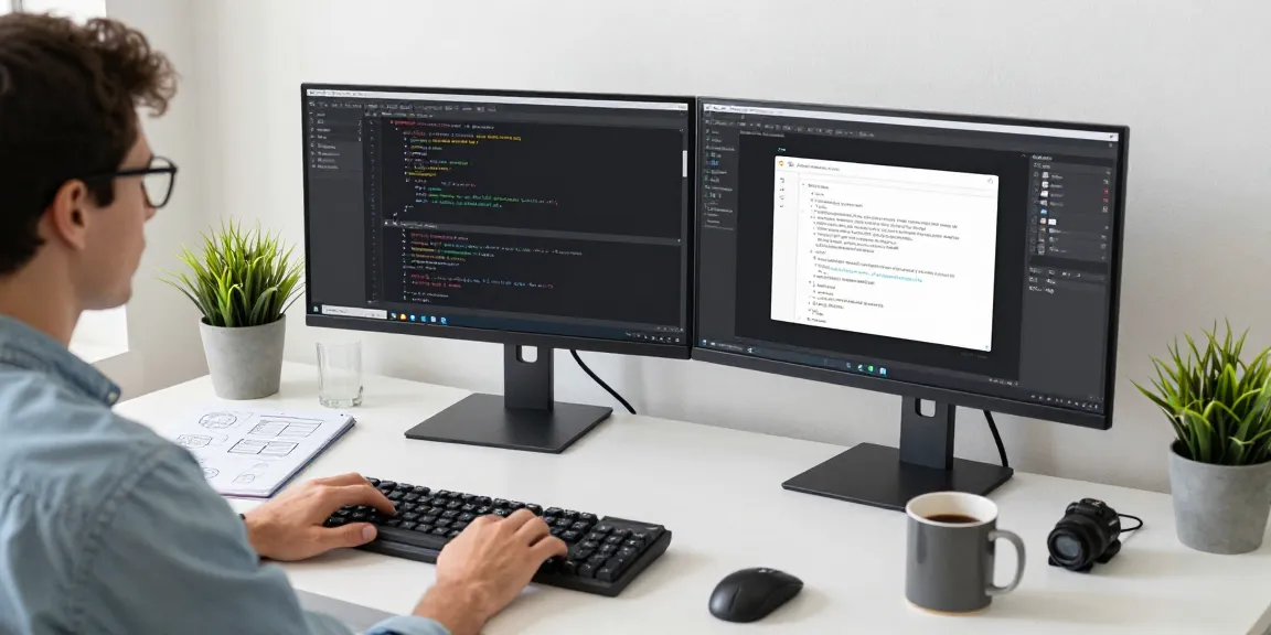 snipaste下载 showcased in a developer's workspace, featuring screenshot tools and design software on dual monitors, enhancing productivity and efficiency.