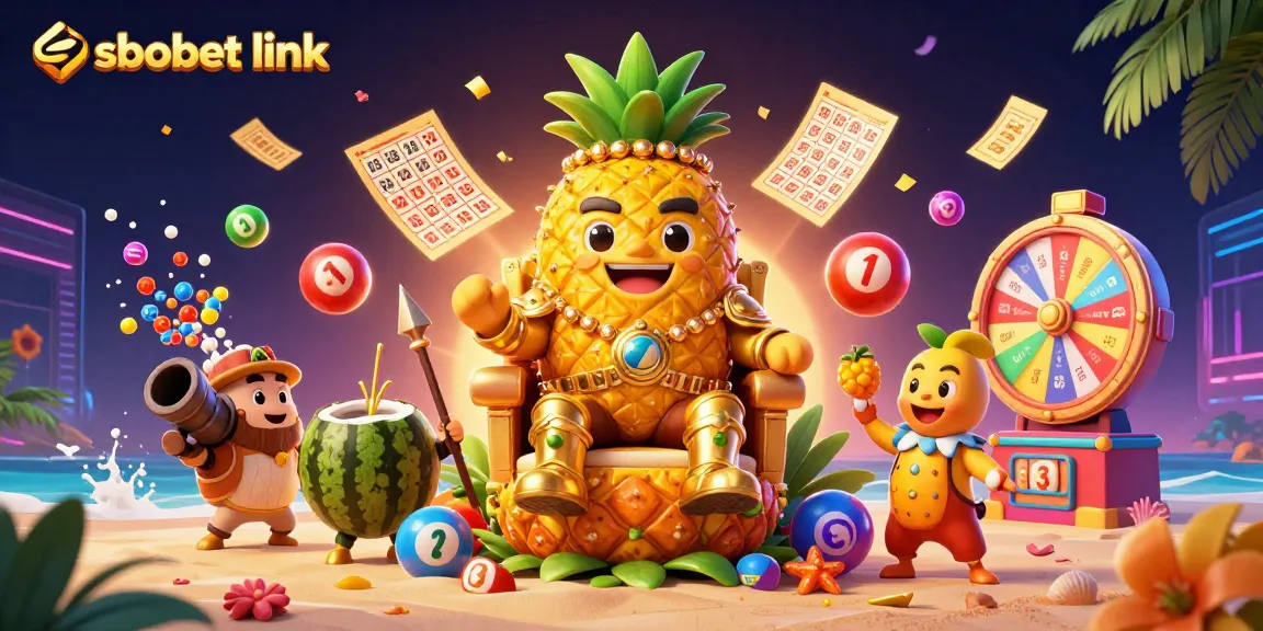 Engage with sbobet link through a lively casino scene featuring vibrant characters and dynamic gambling elements.