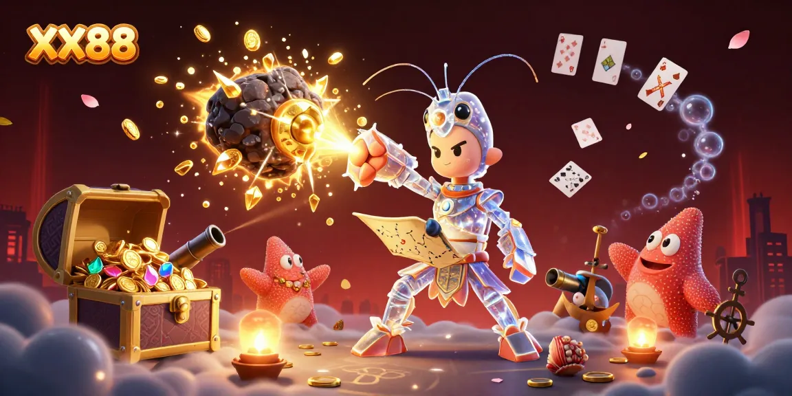 Experience thrilling wins at XX88 with an explosive scene of adventure and treasure.