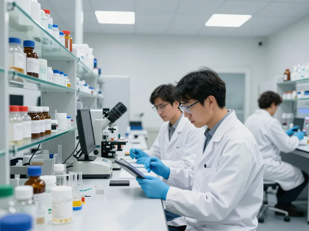 Cannabinoid manufacturer Europe researching and producing high-quality cannabinoids in a modern laboratory.
