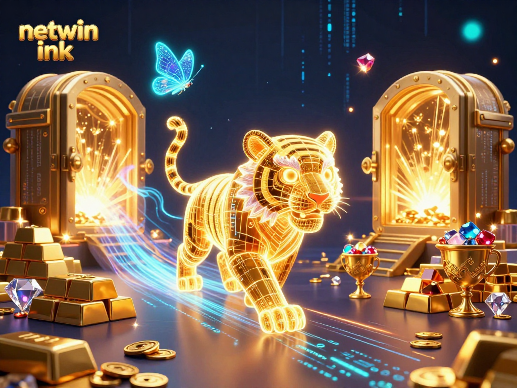 Experience thrilling wins with netwin ink in a vibrant digital casino landscape filled with treasures.