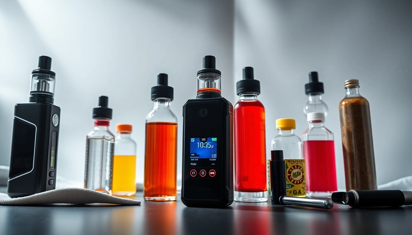 Engaging display of Vape & E-Liquids showcasing diverse products in a modern setting.
