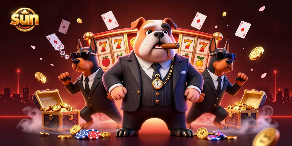 Engage in thrilling slots action with sun-themed casino characters amidst vibrant game elements.