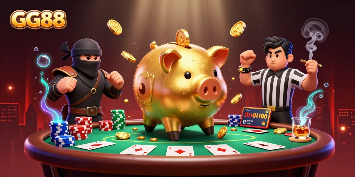 GG88 showcases winning strategies with dynamic poker action, featuring vibrant characters and gameplay elements.