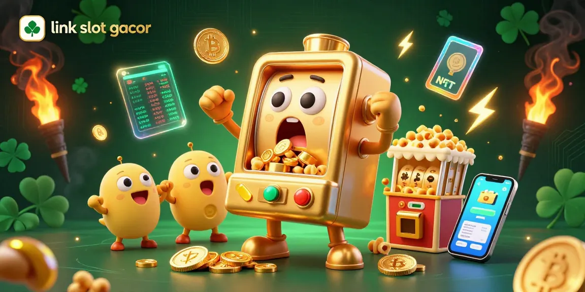 Spin the reels of link slot gacor with winning golden machines and glowing cryptocurrencies.