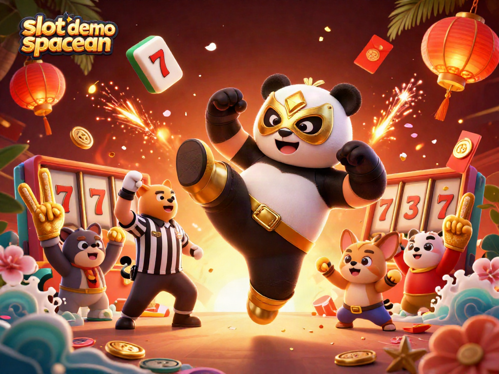 Engage with the slot demo spaceman experience featuring dynamic characters amidst vibrant casino elements.