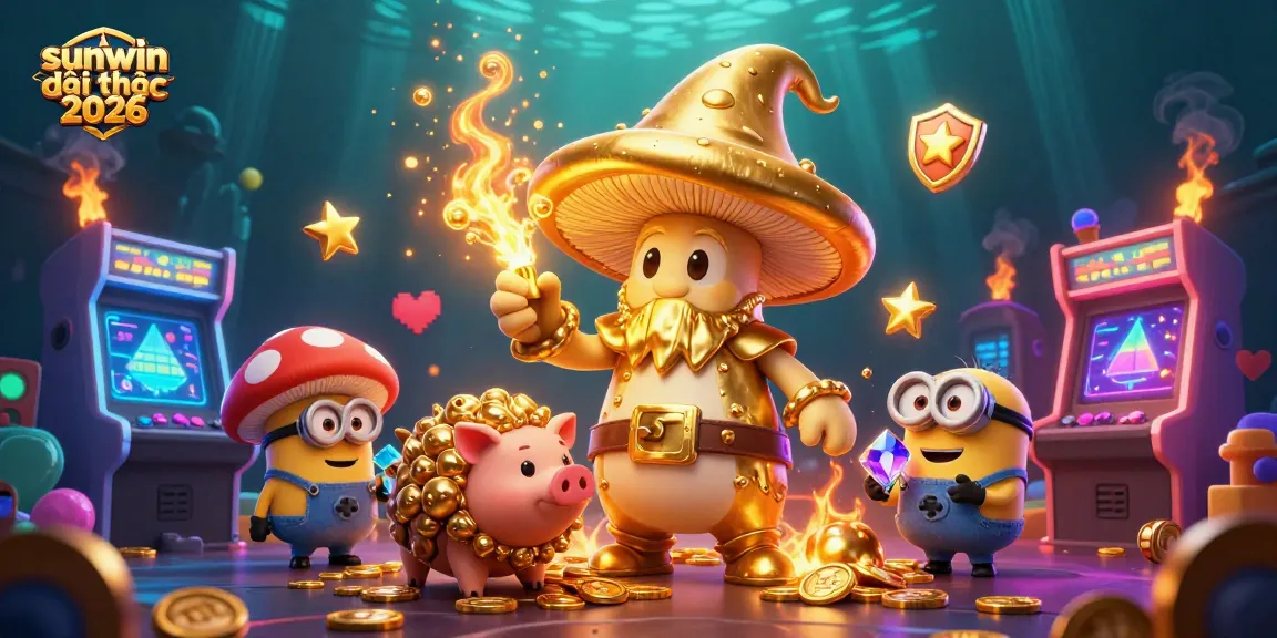 Engage with the magic of sunwin đổi thưởng 2026 through golden transformations and treasure in this vivid 3D scene.