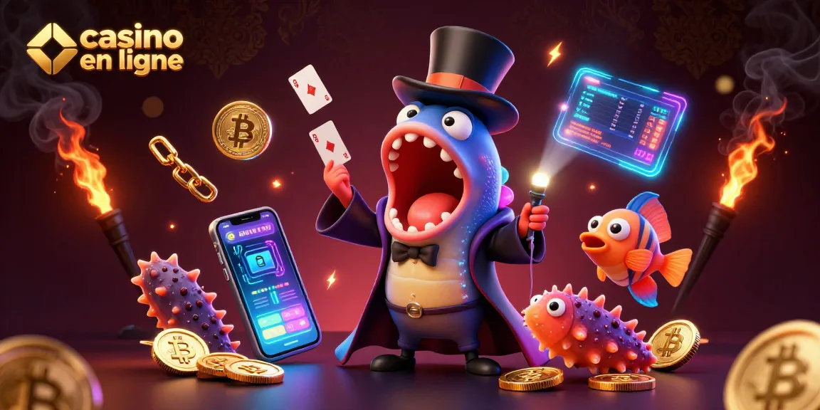 Jouez au casino en ligne avec des animations éclatantes et des personnages de magie marine.