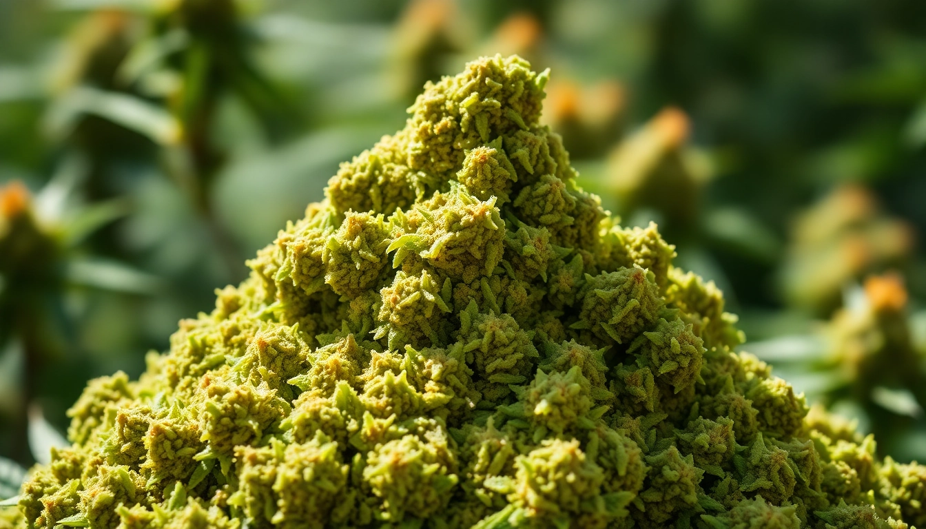 Richly detailed thc shake on a surface, showcasing vibrant colors and textures, inviting exploration.