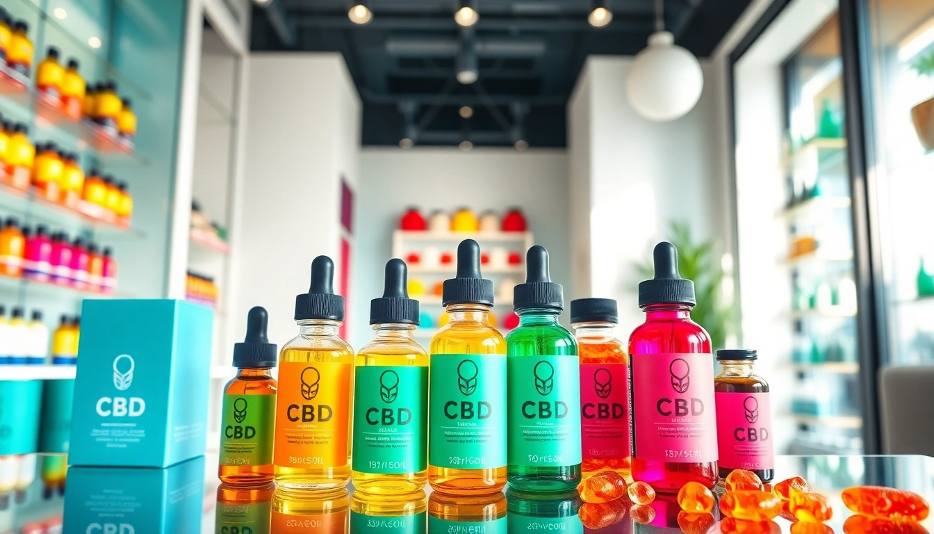CBD products showcased in a stylish Miami store, highlighting variety and quality.