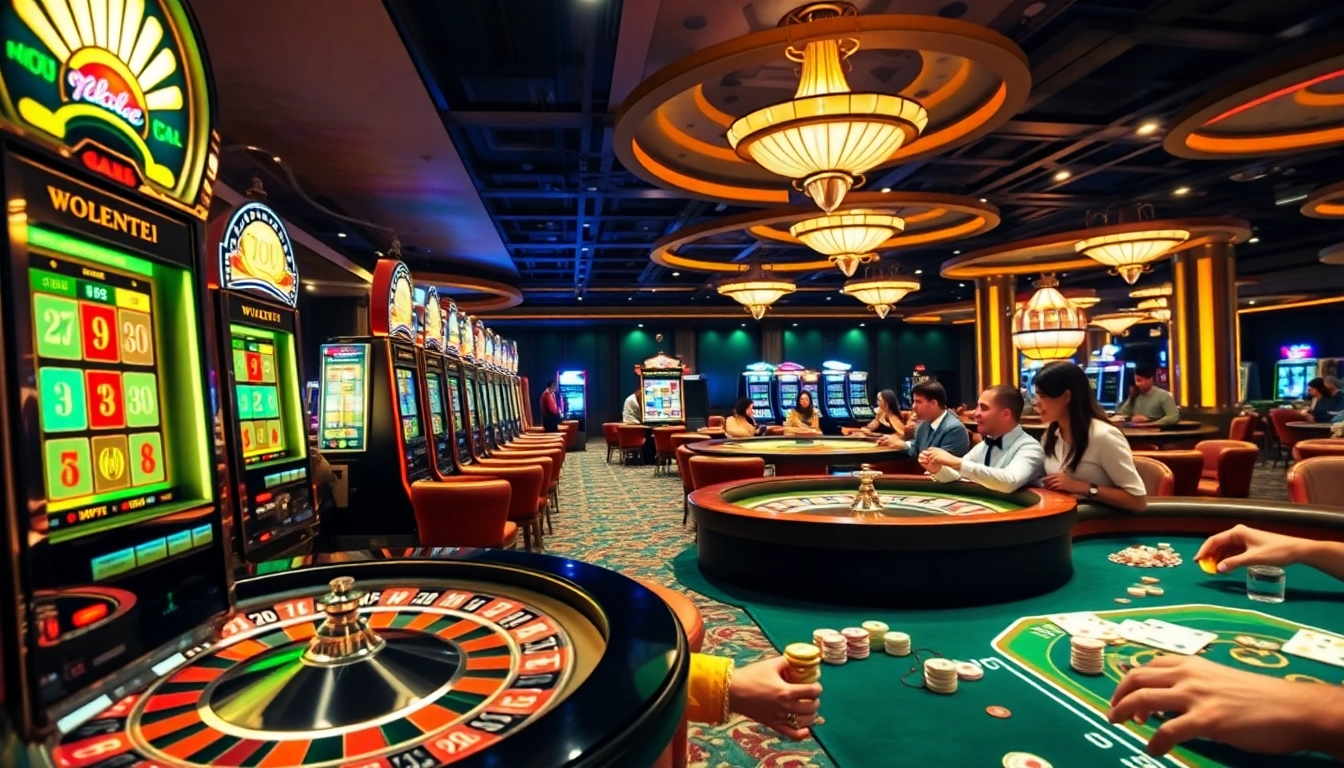 Experience the thrill of idn slot games in a vibrant casino atmosphere with dynamic players and exciting gaming elements.