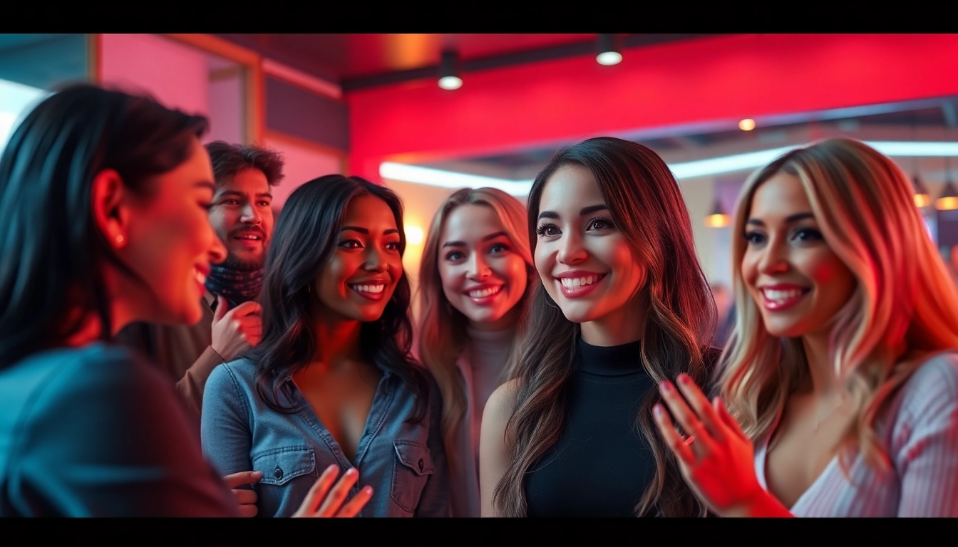 Engaging AI porn chat avatars in a vibrant digital interface.