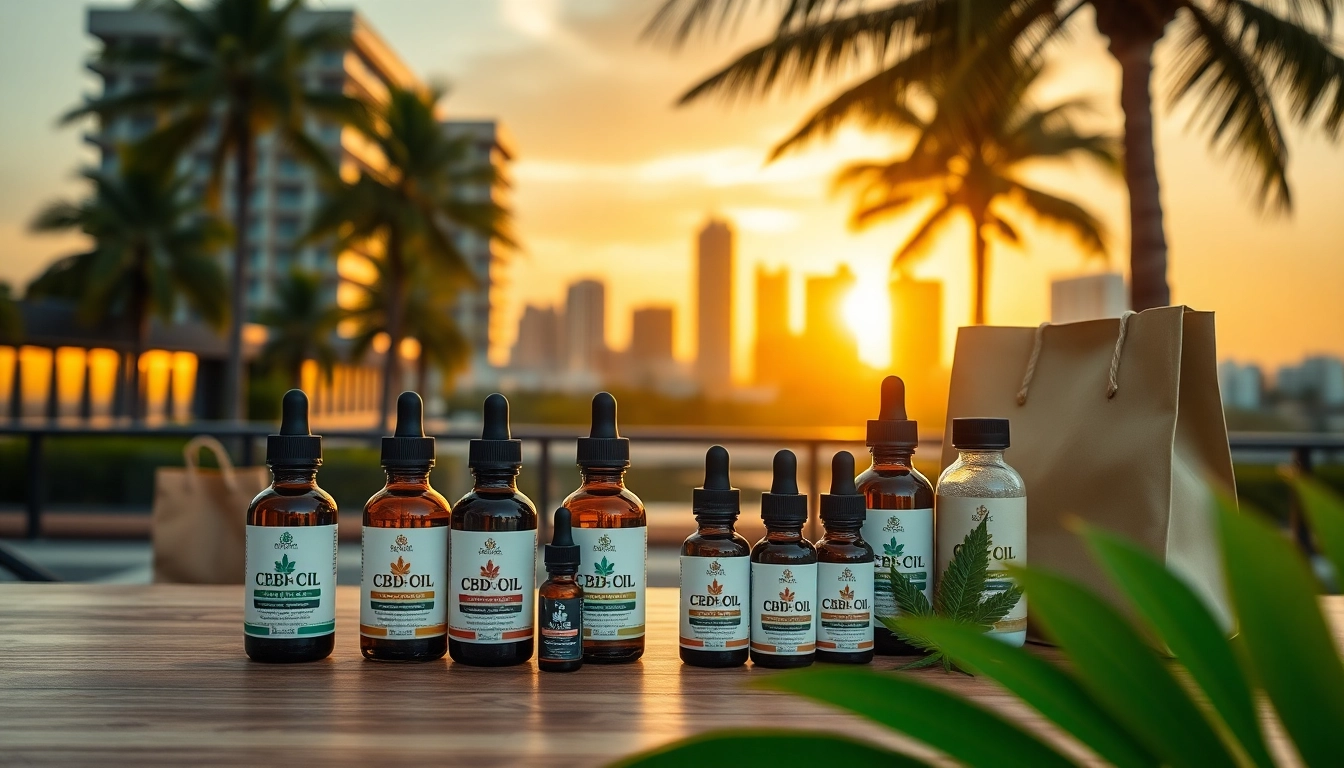 Showcasing Fort Lauderdale weed delivery options featuring premium CBD products in an inviting setting.